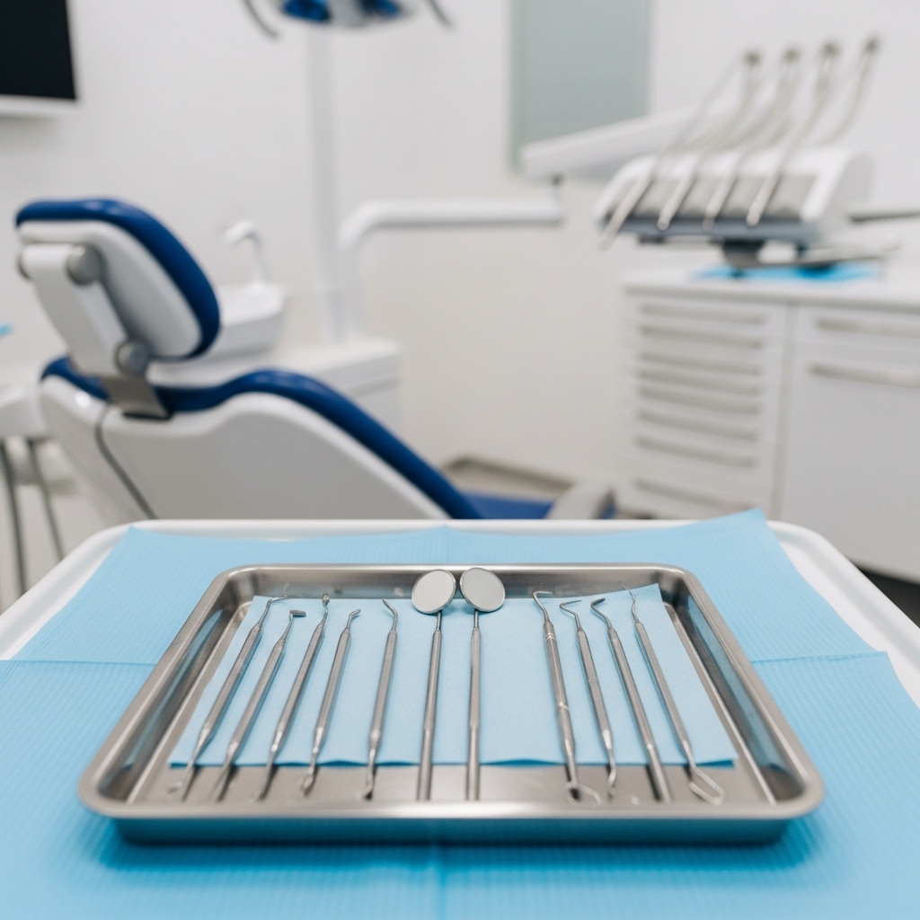 Restorative dentistry treatment showing tooth restoration